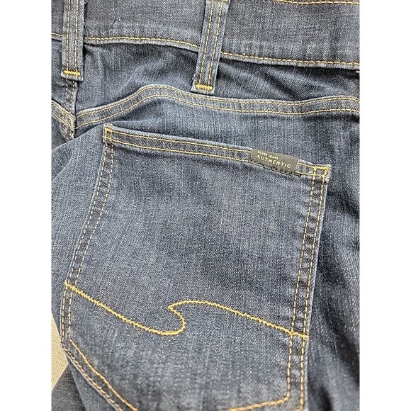 Silver Jeans Mens 33 34x29 Straight Mid Rise  Dark Blue Stretch Authentic EUC - Picture 12 of 13